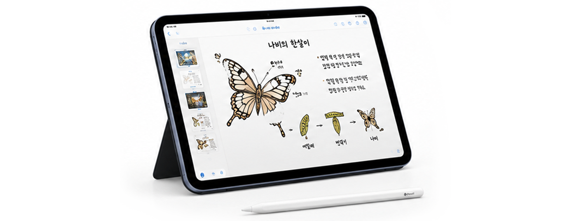 iPad로 제작한 학습 결과물